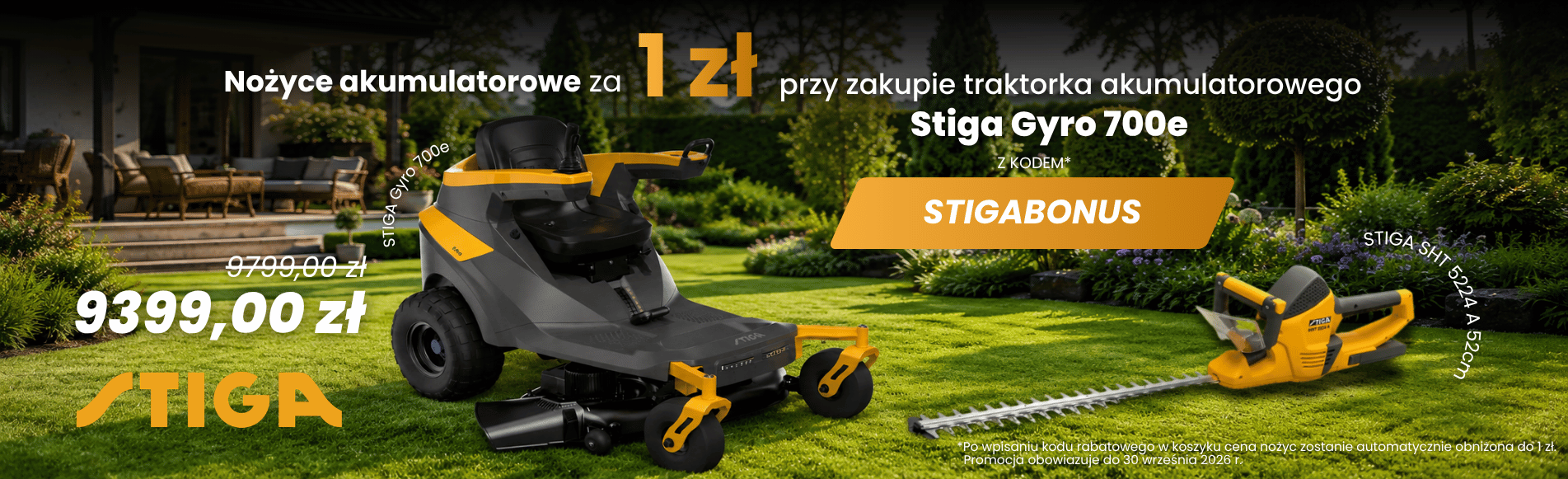 Nożyce Stiga za 1 zł!